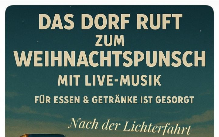 20. Dezember | Weihnachtspunsch mit Live-Musik 20. Dezember | Weihnachtspunsch mit Live-Musik