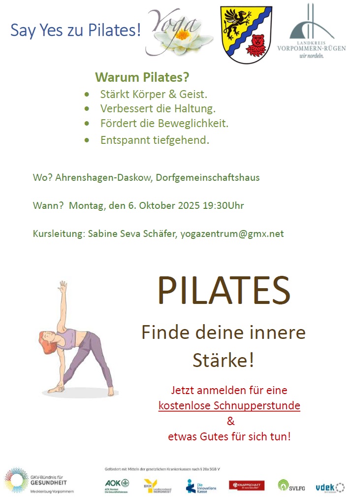 Schnupperkurs YOGA und PILATES