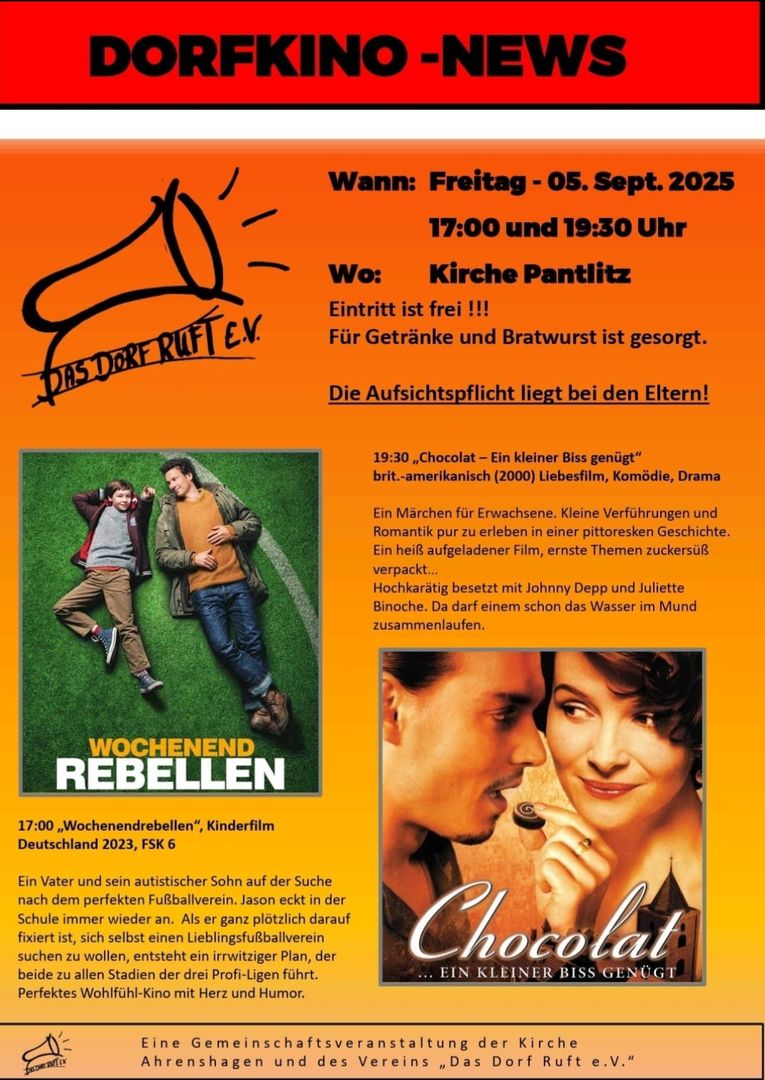 DORFKINO - 05.09.2025 Kirche Pantlitz
